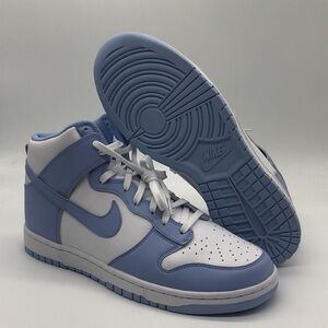 New Women’s Nike Dunk High White/Blue DD1869-107 NWOB